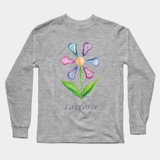 Lacrosse Flower Long Sleeve T-Shirt